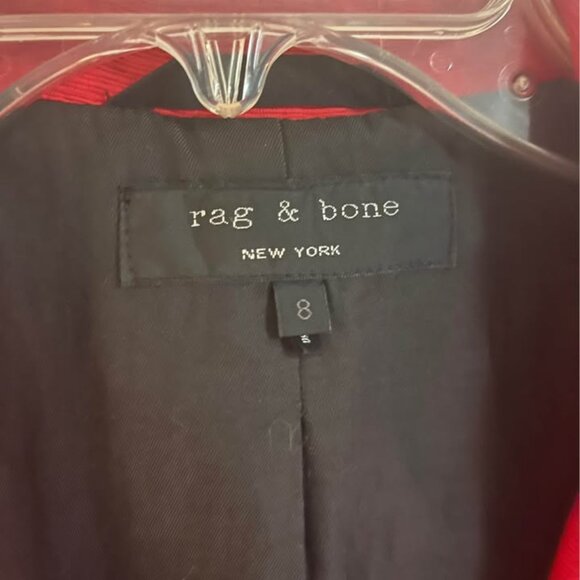 Rag and Bone red blazer size 8 - Picture 2 of 4
